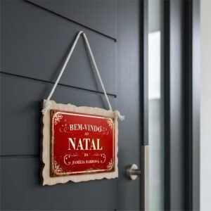 PLACA DE PORTA PERSONALIZADA NOME FAMÍLIA - EMPRESA