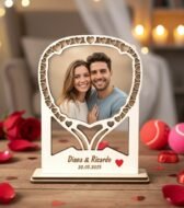 MOLDURA DIA DOS NAMORADOS RAQUETE PADEL FOTO